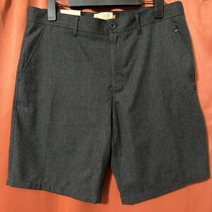 NWT Free World Walker Heather Black Shorts Men’s Size 32